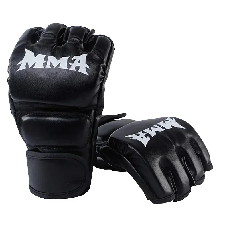 Motorcycle Glove Knuckle - Profesjonalne rękawice bokserskie treningowe, skórzane, z