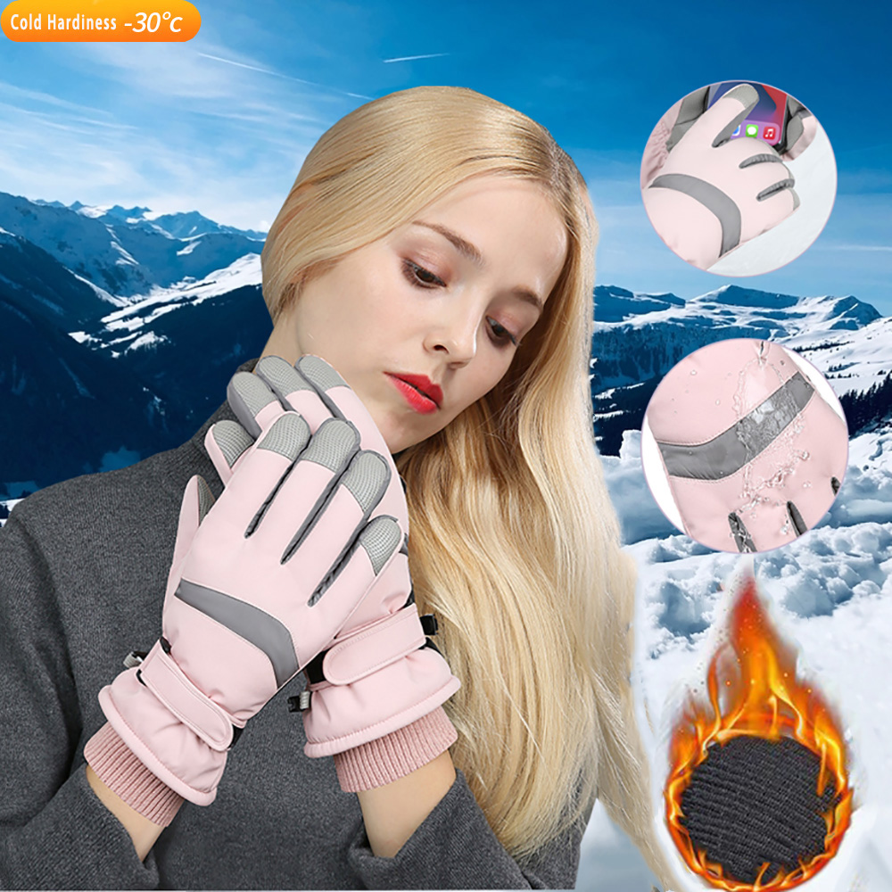 Ski Glove Waterproof - Rękawice narciarskie YANBIGUO, zimowe rękawice damskie