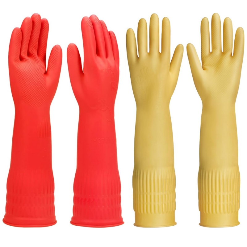 Dish Glove Rubber - Rękawice gumowe do czyszczenia, bardzo długie,