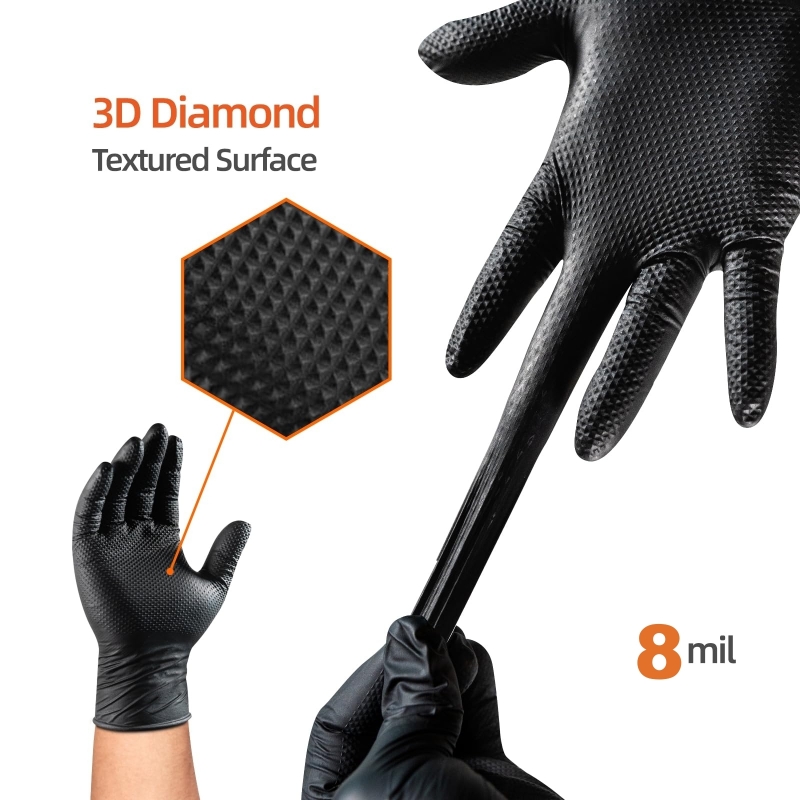 Rękawice nitrylowe czarne, wyt – Nitrile Mechanic Glove recenzja i cena