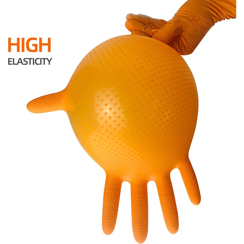 Rękawice nitrylowe pomarańczow – Nitrile Mechanic Glove recenzja i cena