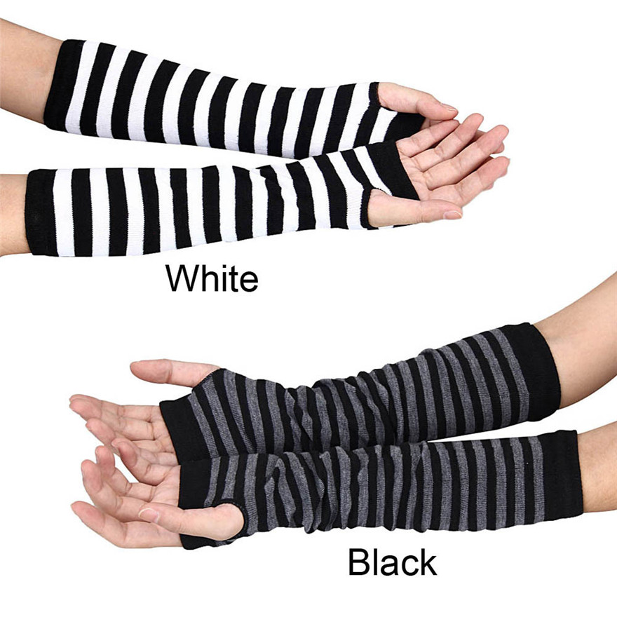 Damskie gotyckie rękawiczki be – Fingerless Glove Knit recenzja i cena