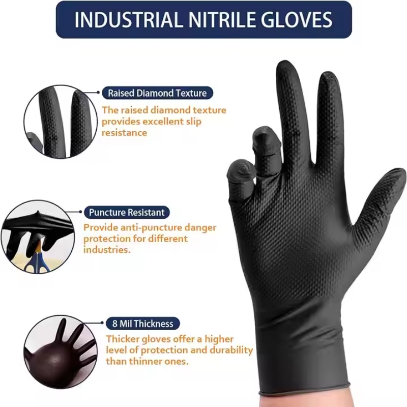 Rękawice robocze o grubości 8  – Nitrile Mechanic Glove recenzja i cena