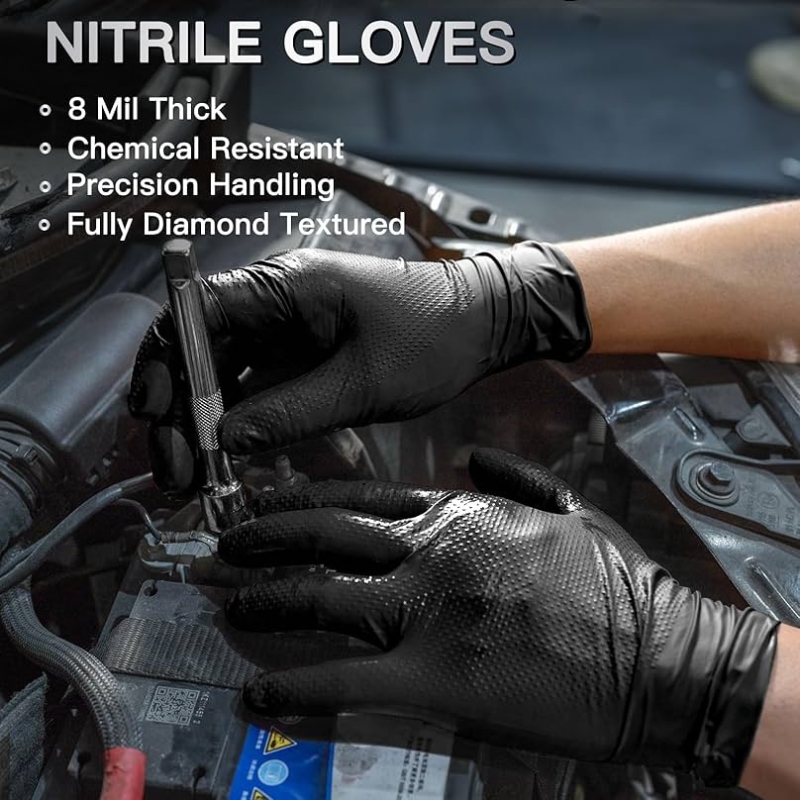 Rękawice robocze o grubości 8  – Nitrile Mechanic Glove recenzja i cena